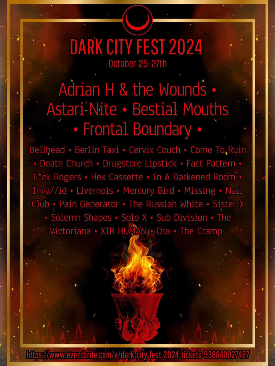 Dark City Fest featuring Adrian H and the Wounds, Astari Nite, Bestial Mouths, Frontal Boundary and Fact Pattern at New Marigny Theatre in New Orleans, LA